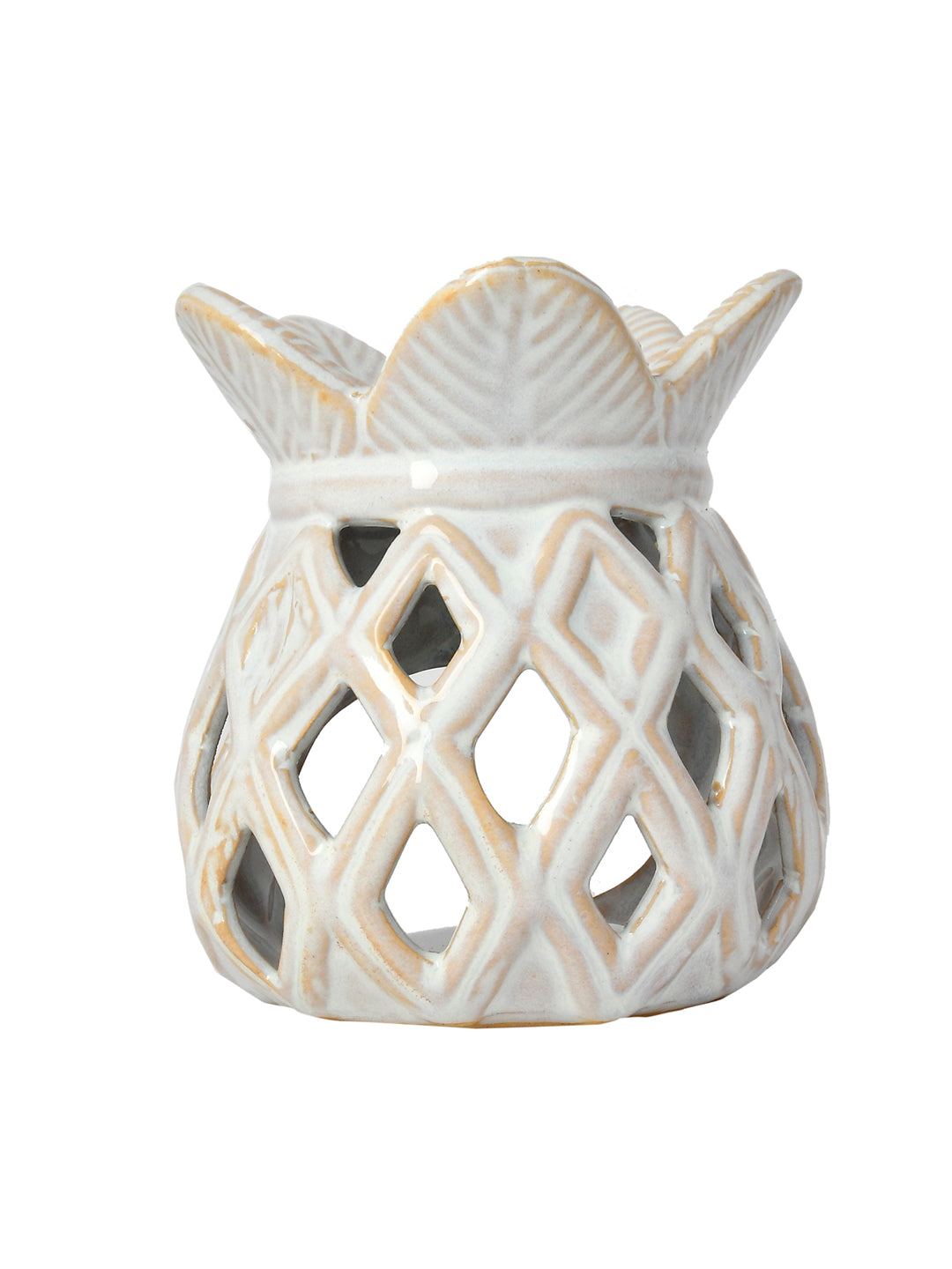 White Ceramic Pineapple Aromatherapy Oil Diffuser