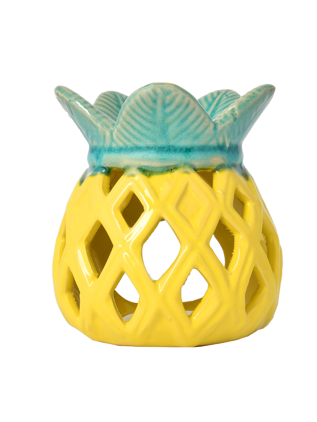 Yellow Ceramic Pineapple Aromatherapy Oil Diffuser