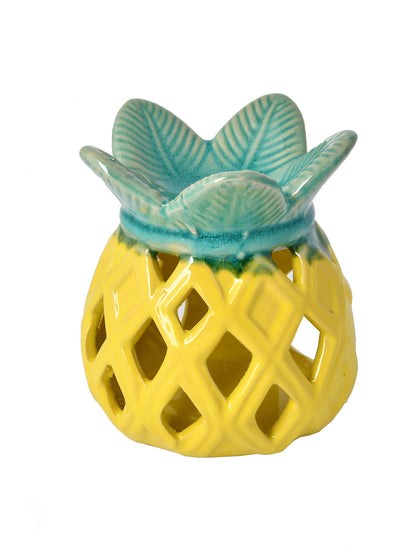 Yellow Ceramic Pineapple Aromatherapy Oil Diffuser