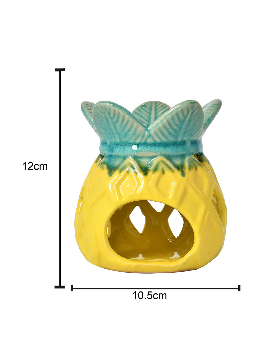 Yellow Ceramic Pineapple Aromatherapy Oil Diffuser