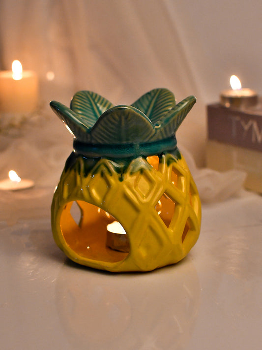 Yellow Ceramic Pineapple Aromatherapy Oil Diffuser