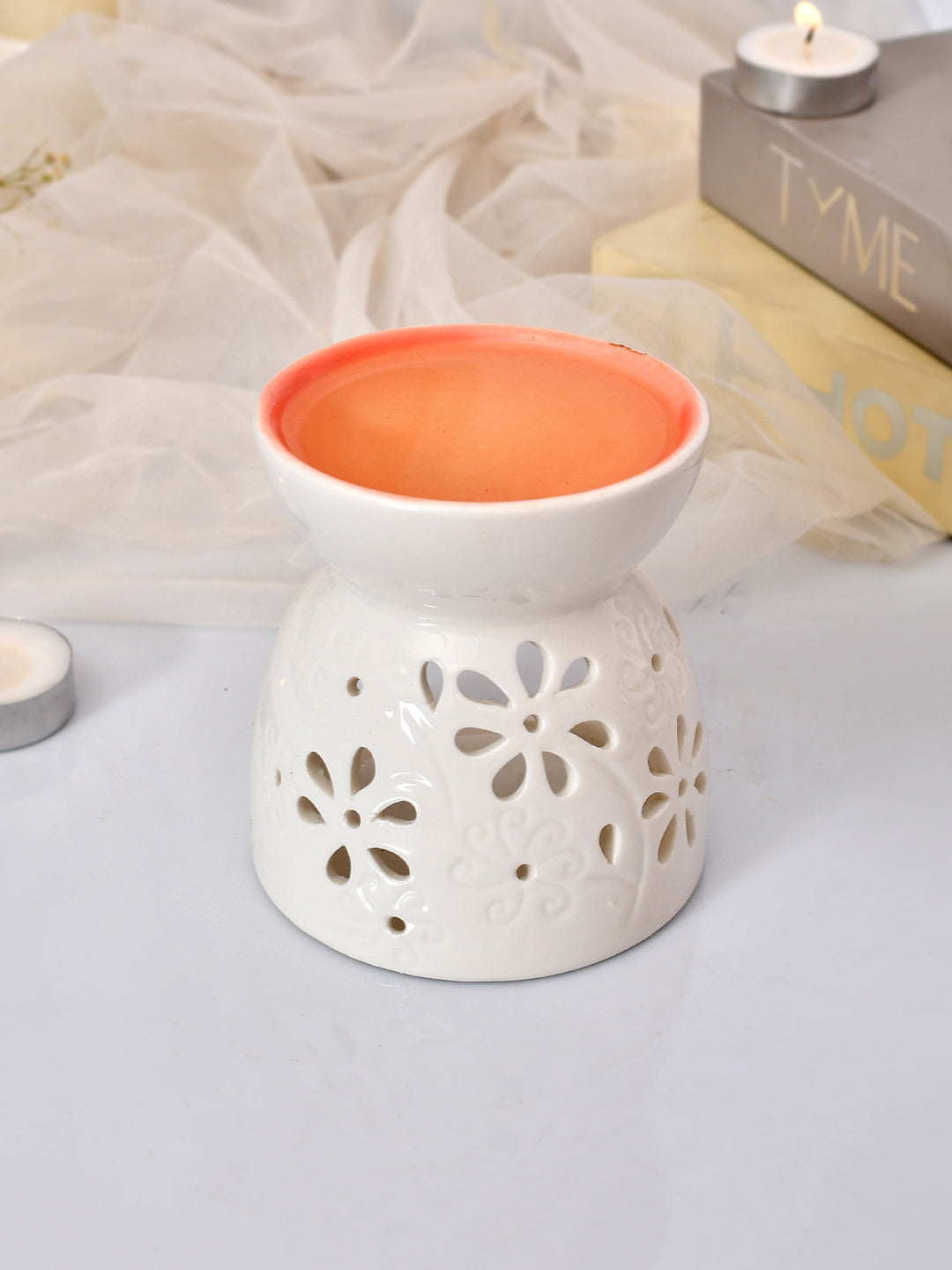 Ceramic Blissful Fragrance Oil Diffuser in White