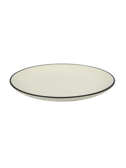 White Ceramic Plate Set of 2