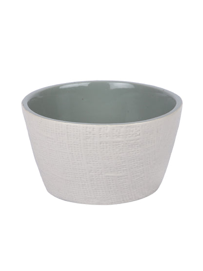 Elegant yet Sustainable Grey and White Bowl