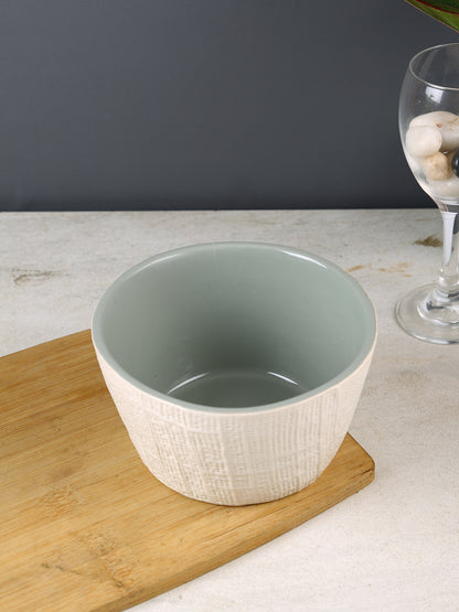 Elegant yet Sustainable Grey and White Bowl