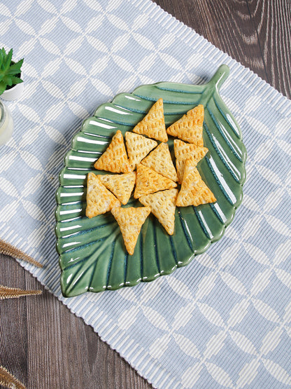 Light Green Leaf Platter