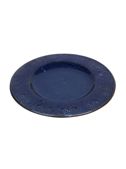 Flat Navy Blue Platter