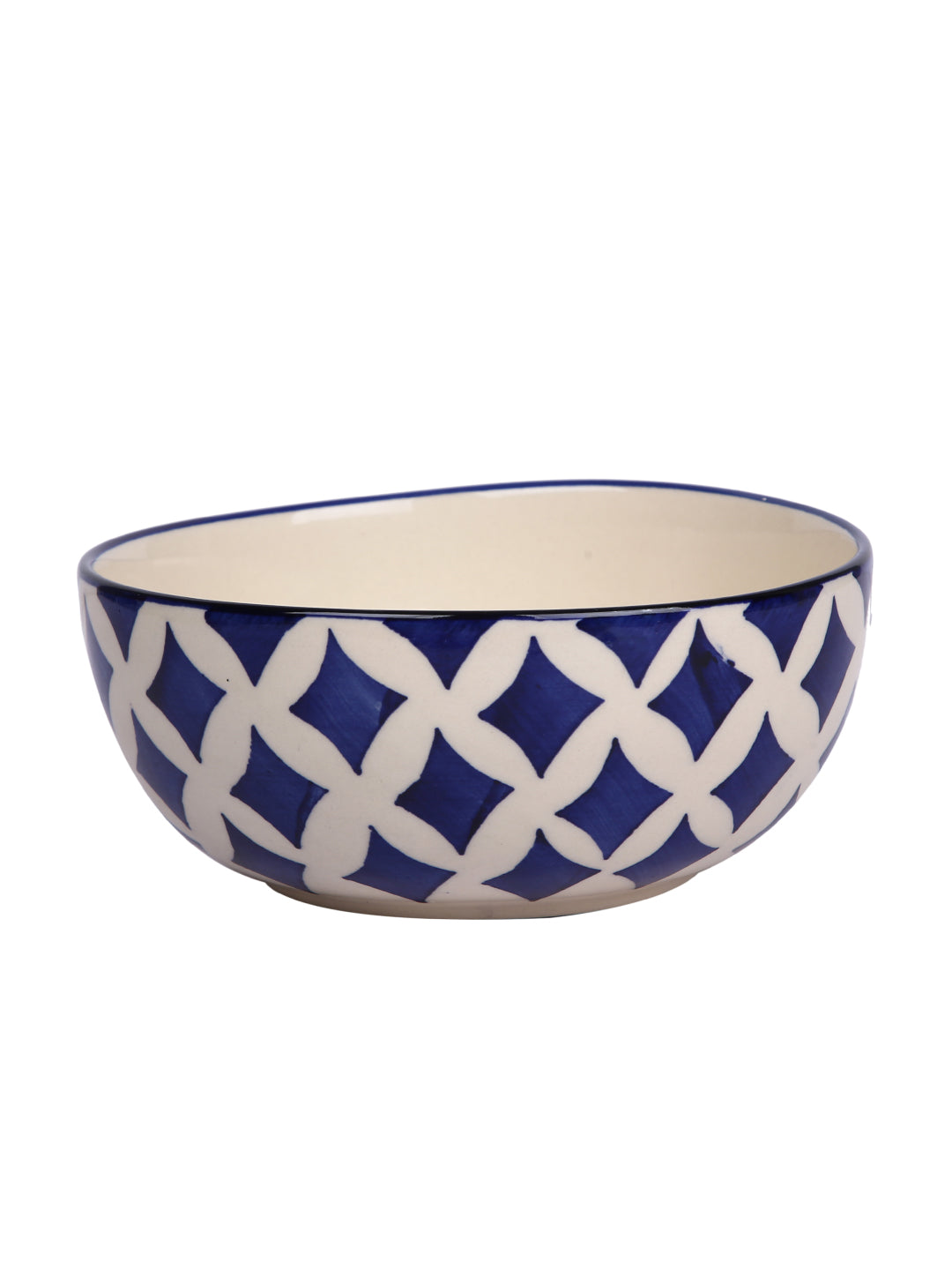 Blue Diamond Ceramic Bowl set of 2