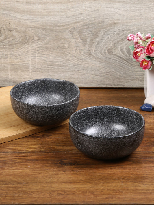 Grey Marl Ceramic Bowl Set of 2