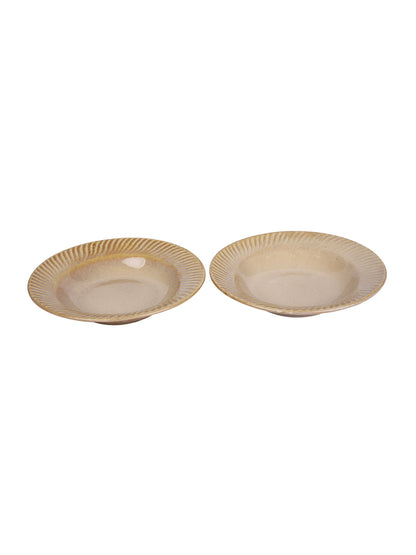 Subtle Beige Platter Set of 2