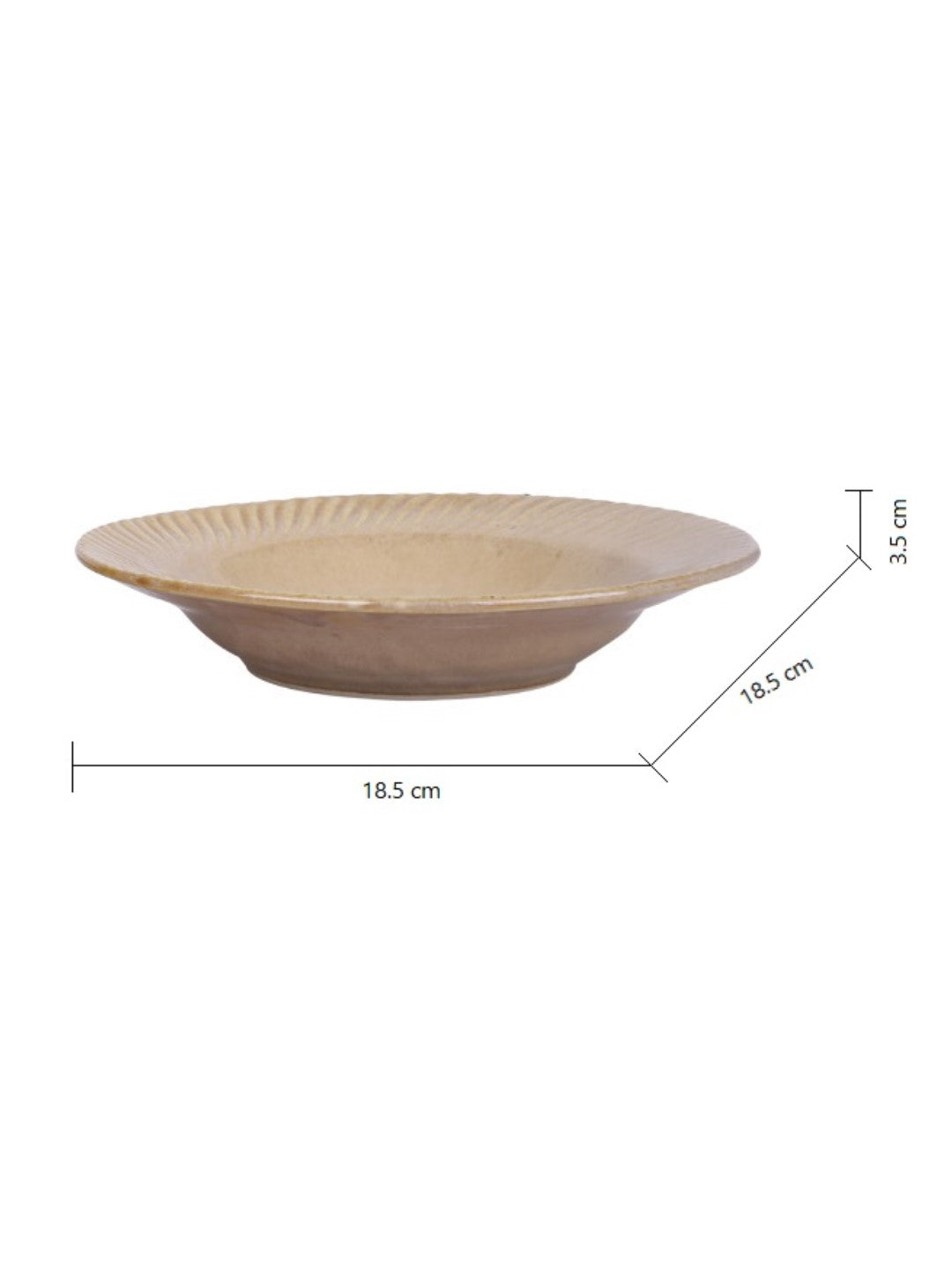 Subtle Beige Platter Set of 2