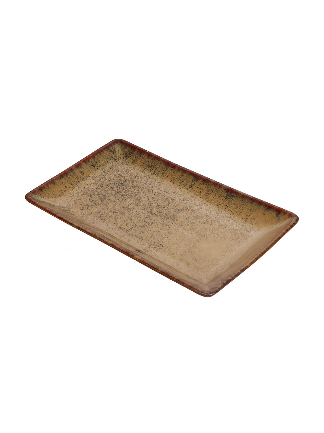 Rectangular Ceramic Platter in Natural Tone