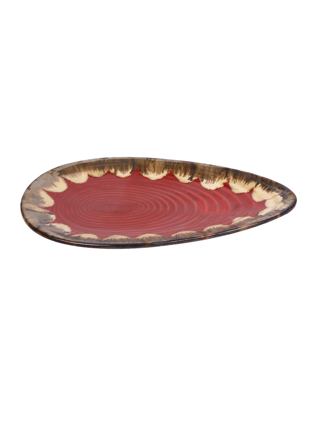 Red Almond shaped Platter