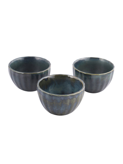 Ceramic Bowl Set with Tray