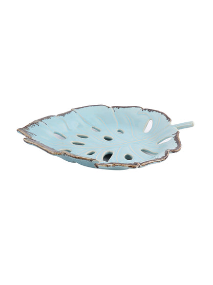 Leaf Shape Ceramic Platter