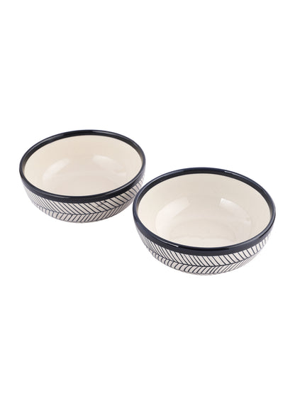 Set of 2 Ceramic Serving Bowls