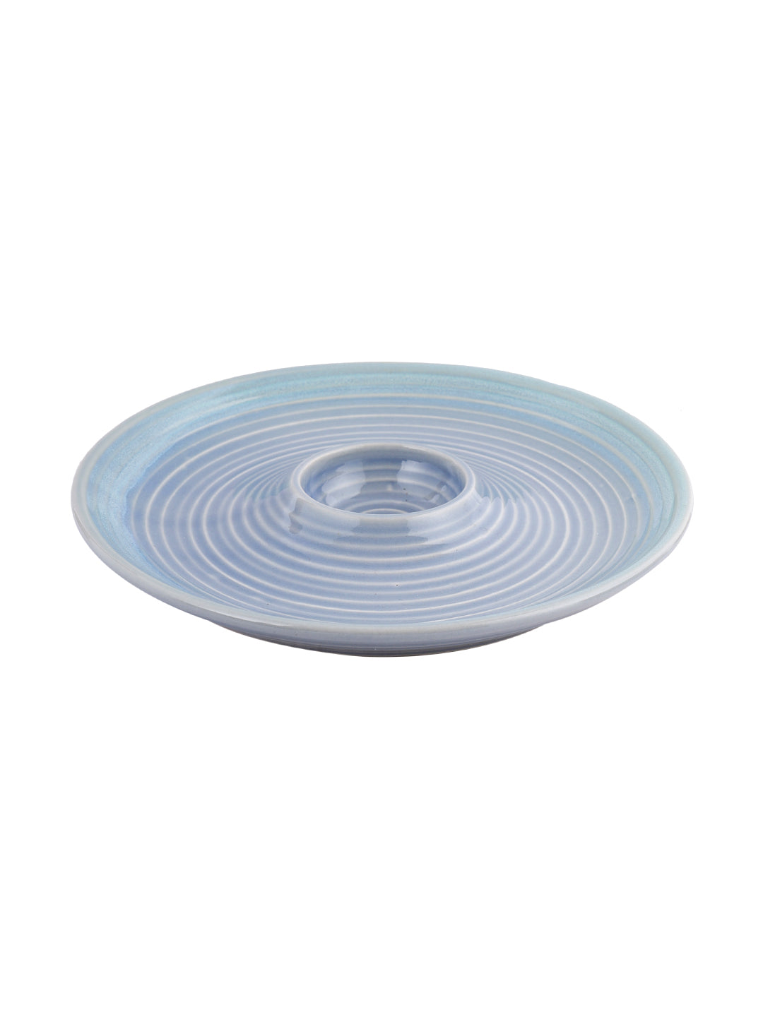 Stylish Chip and Dip Platter in Ceramic