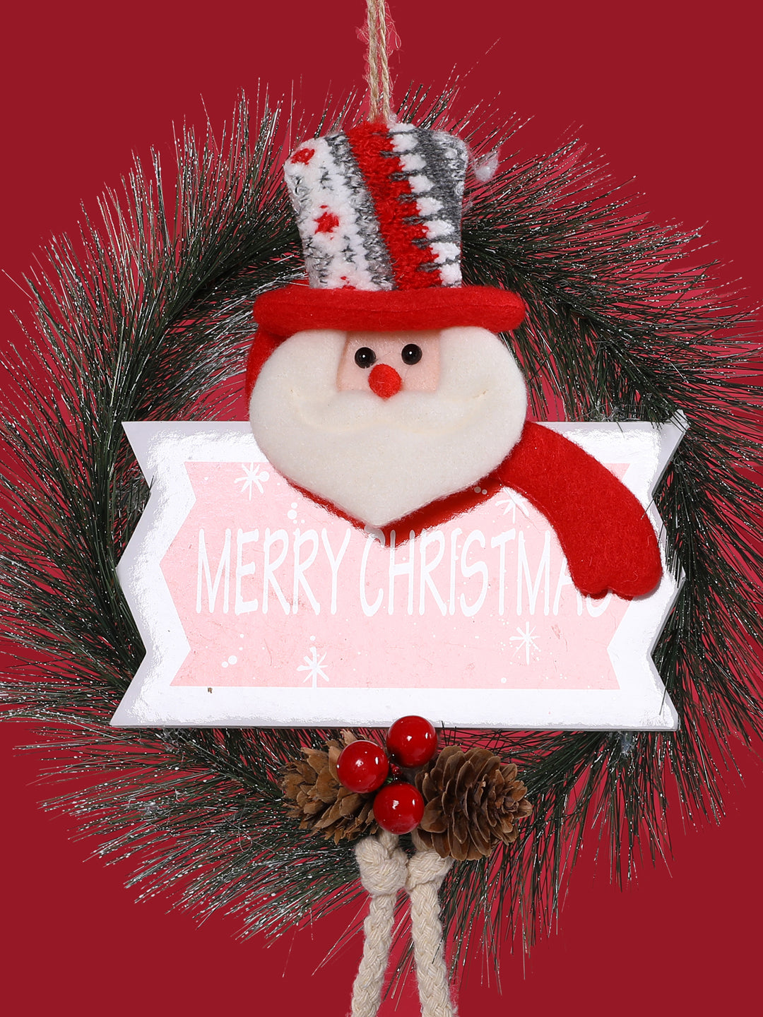 Whimsical Merry Christmas Wreath