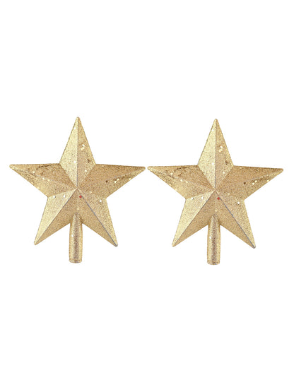 2 Pcs Shimmer Star Topper