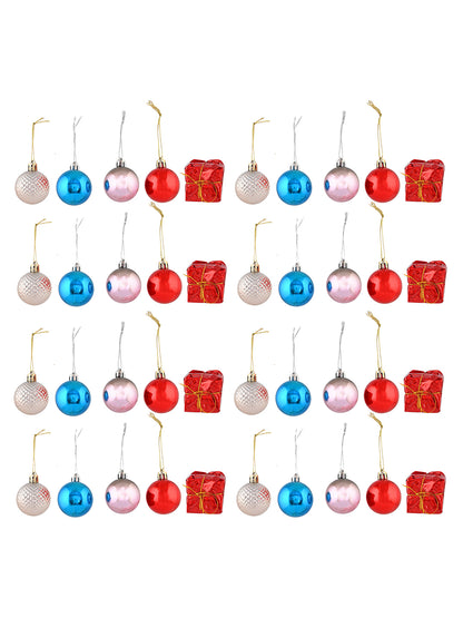 Set Of 40 Hanging Christmas Decor