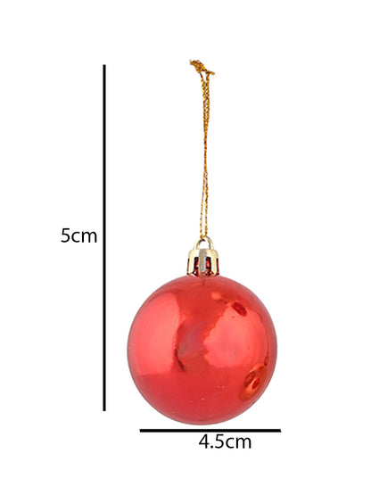 Set Of 12 Hanging Ornaments Duo Festive Decor