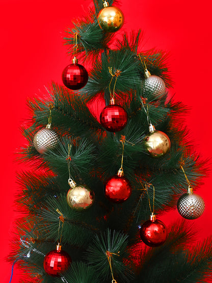 Set Of 12 Hanging Ornaments Duo Festive Decor