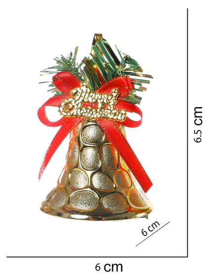 TAYHAA12 Pcs Red & Green Chiming Christmas Bells