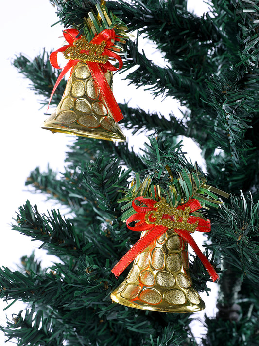 TAYHAA12 Pcs Red & Green Chiming Christmas Bells