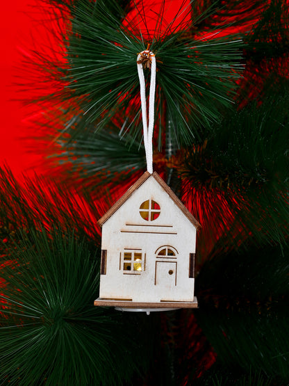 White & Red Plastic Christmas Decor