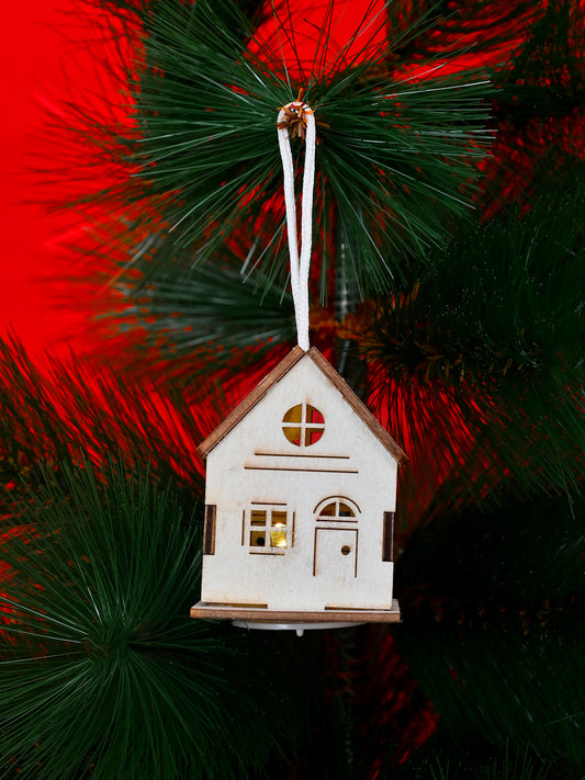 White & Red Plastic Christmas Decor
