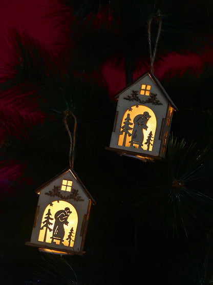 Set Of 2 Brown Whimsical Home Harmony Tags
