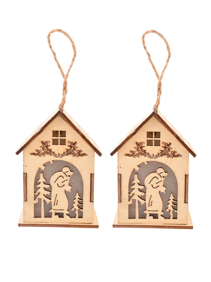 Set Of 2 Brown Whimsical Home Harmony Tags