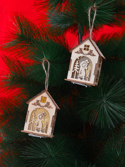 Set Of 2 Brown Whimsical Home Harmony Tags