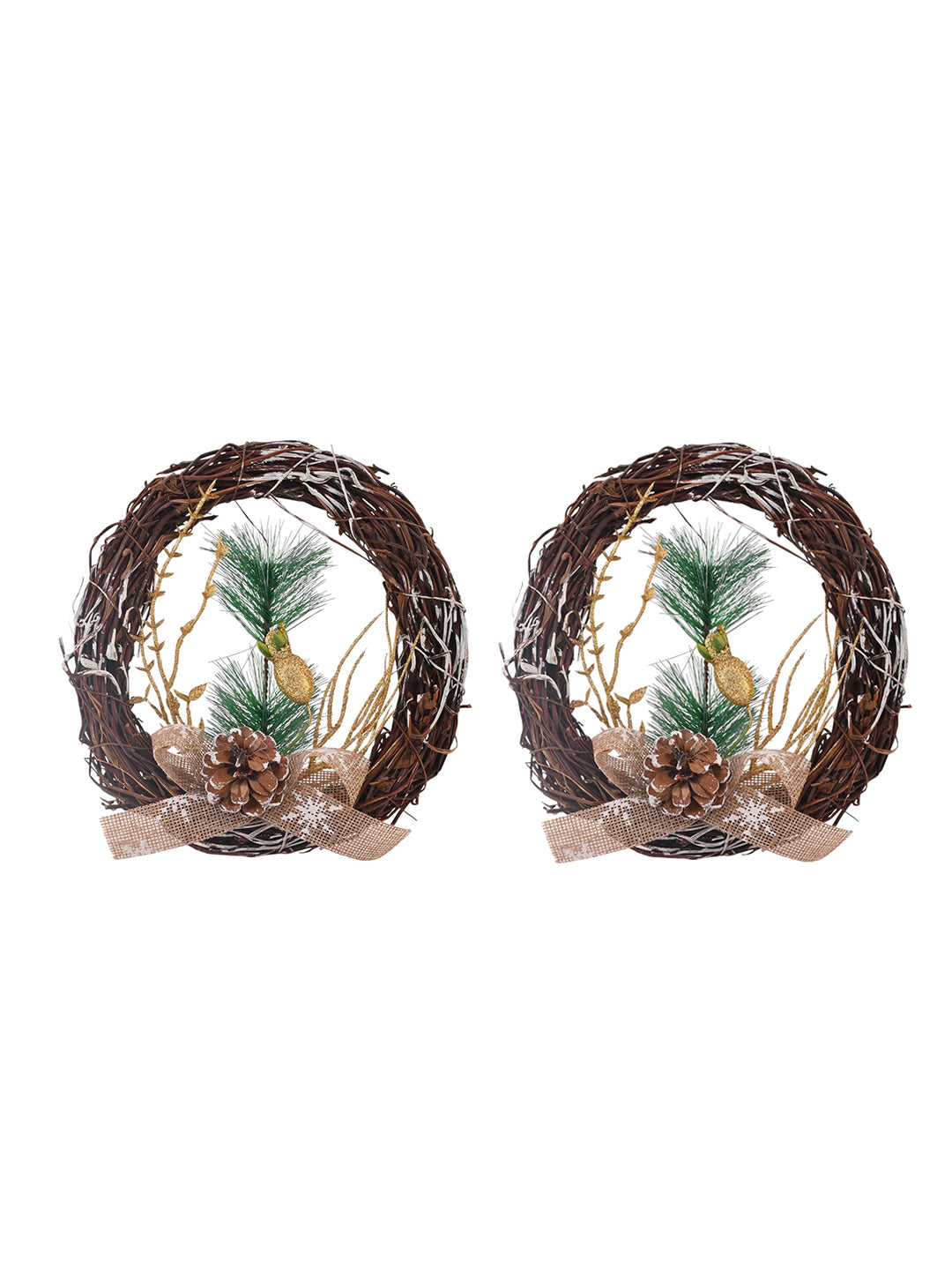 Set Of 2 Harmony Hanging Wreath