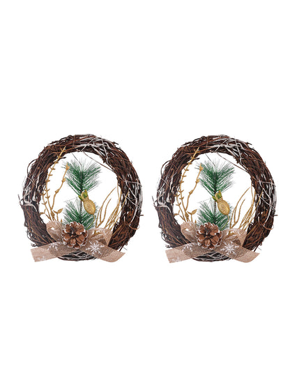 Set Of 2 Harmony Hanging Wreath