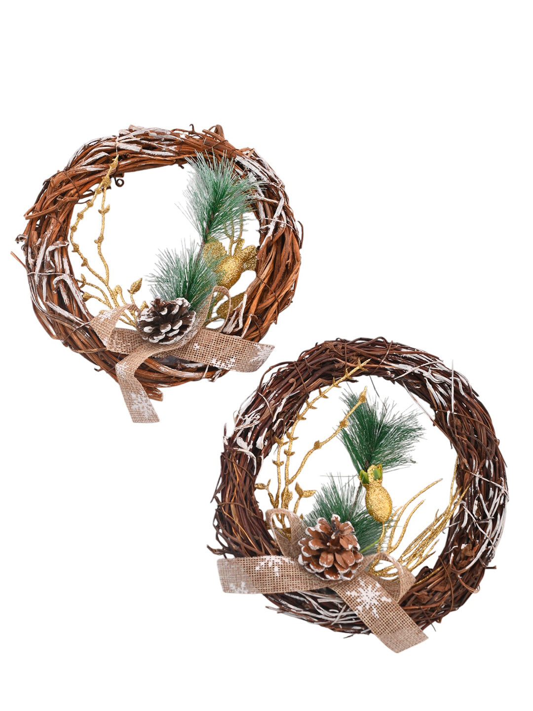 Set Of 2 Harmony Hanging Wreath