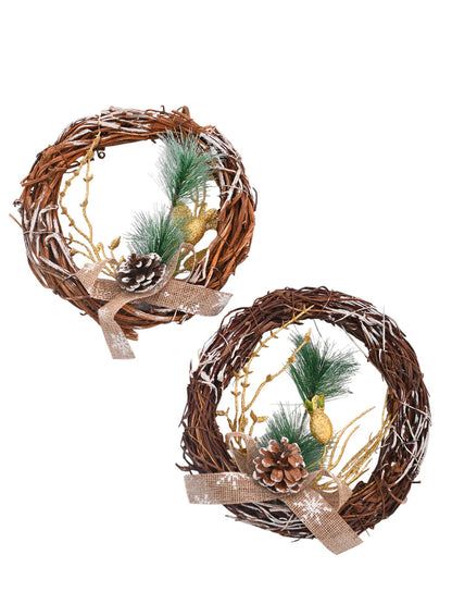 Set Of 2 Harmony Hanging Wreath
