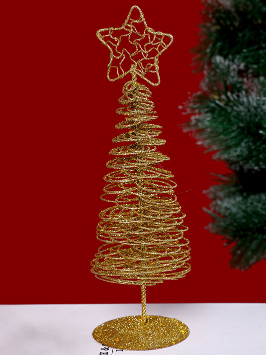 Golden Shimmery Christmas Tree