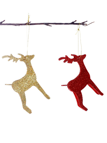 Reindeer Duo Hanging Ornament