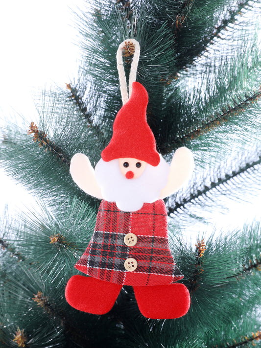 Whimsical Felt Santa Ornament