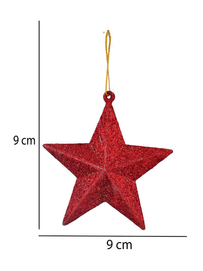 Set Of 6 Star Ornaments For Decor