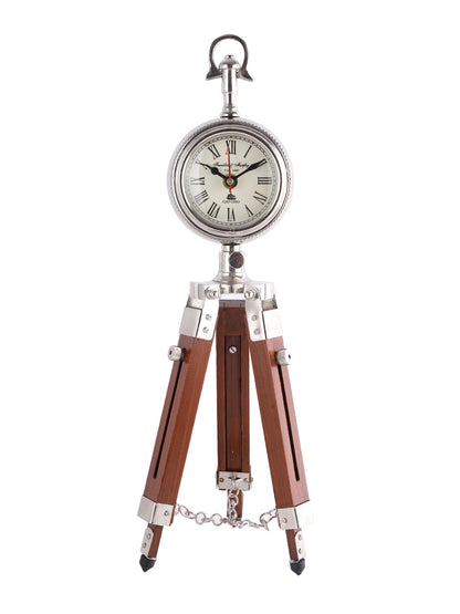 Adjustable Tripod style Wooden clock