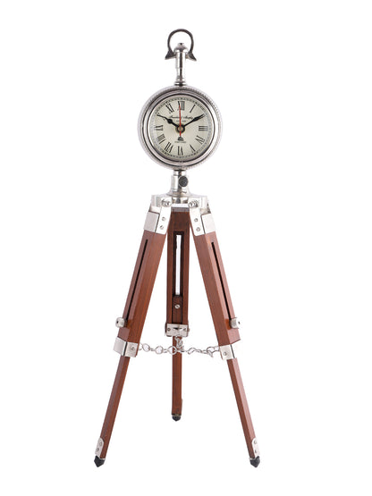 Adjustable Tripod style Wooden clock