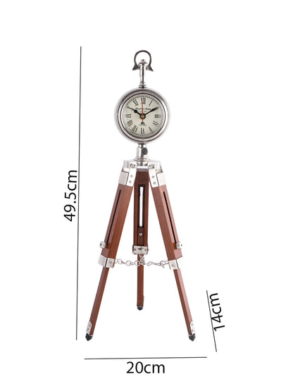 Adjustable Tripod style Wooden clock