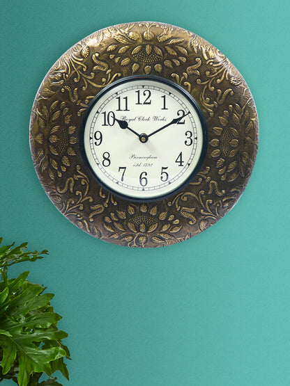 Brass Finish Wall Clock