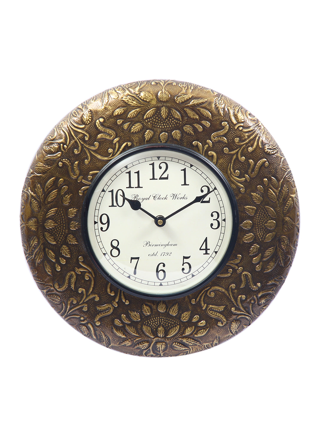 Brass Finish Wall Clock