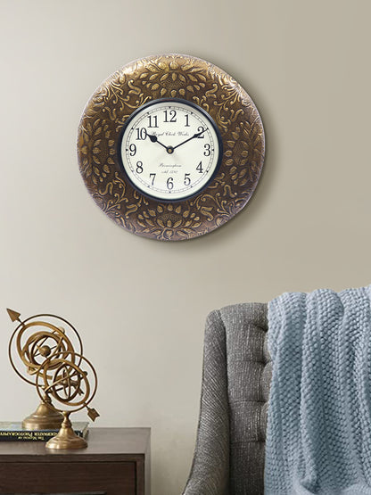 Brass Finish Wall Clock