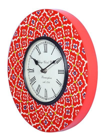 Traditional Handpainted Wall Clock