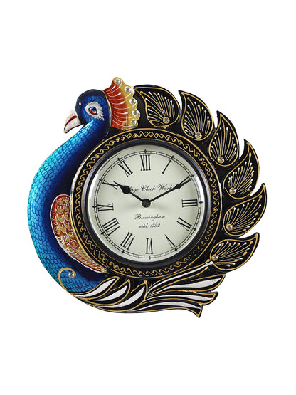 Peacock MDF Wall Clock