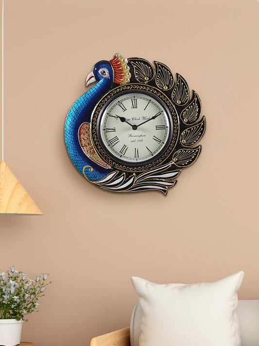 Peacock MDF Wall Clock